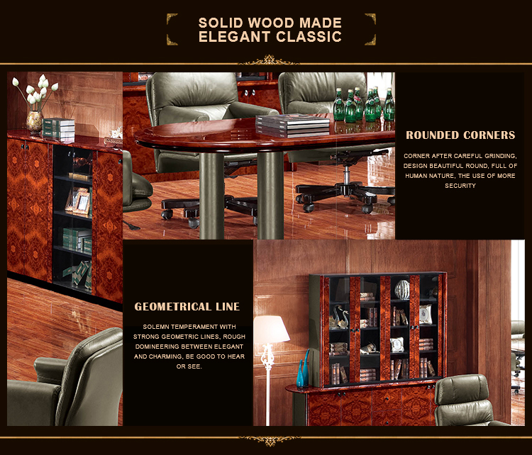 ROLLS 6841C Manufacturer wholesale luxury walnut big office meeting table