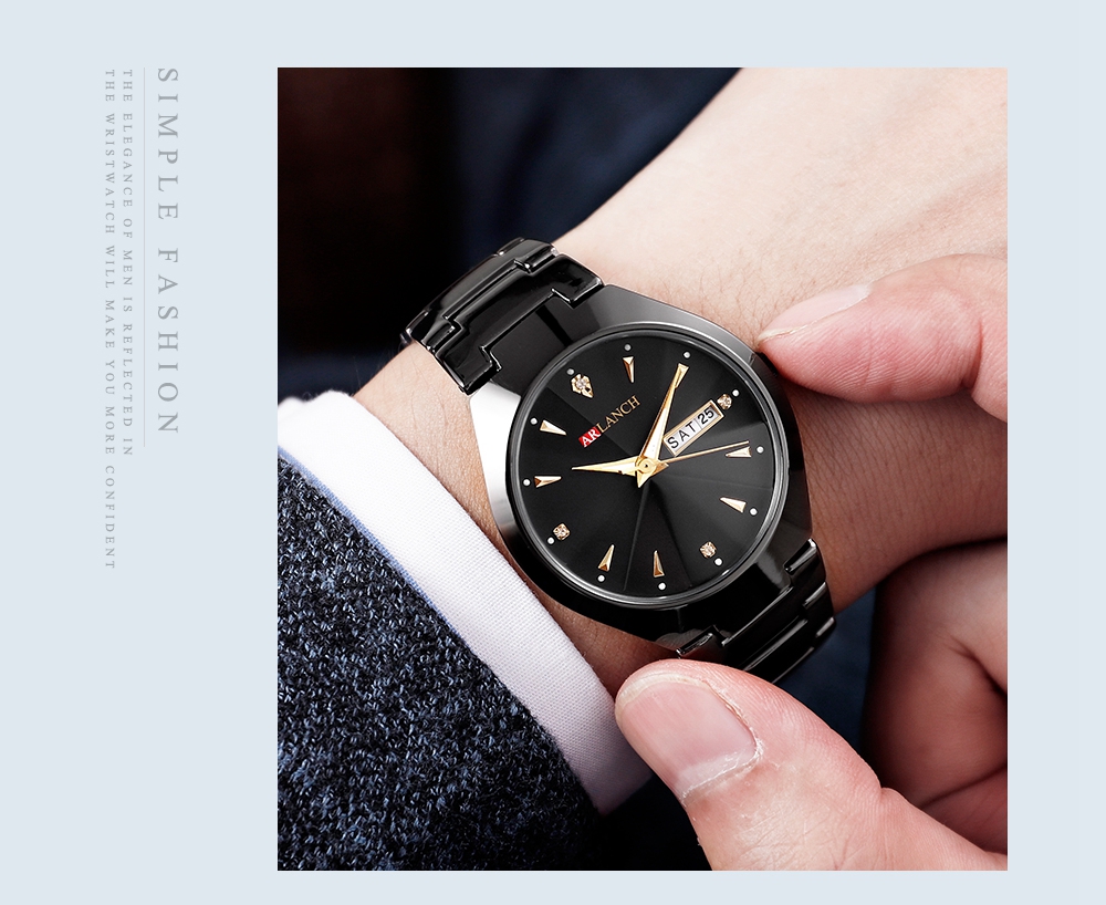 ARLANCH A316 Watch Men Brand Hot Sport Luxury Tungsten Steel Strap Wrist Waterproof Business Quartz watches Fashion Casual