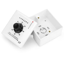 Wall Mount Mechanical Timer Switch - Up to 60min Countdown for Water Pump, Lights, Exhaust Fan