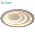 LEDER White Room Flush Ceiling Lights