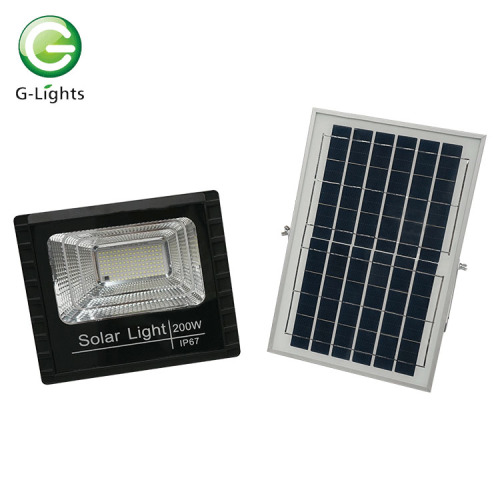 Ip67 impermeável externo smd 200W solar led lâmpada de inundação