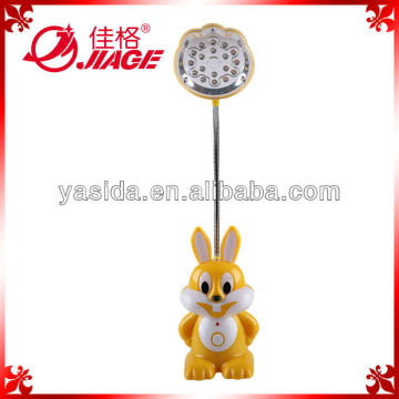 rabbit style portable rechargeable led reading lamp