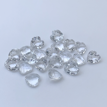 Wholesale Heart Loose Gemstone White Topaz For Jewelry