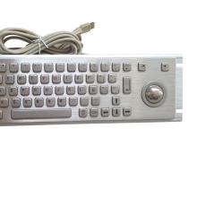 Metal Braille Keyboard with Trackball for kiosk