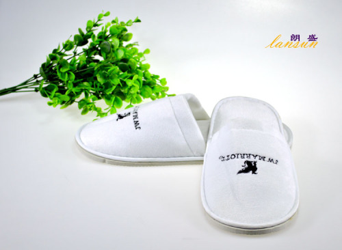 Velvet Slippers With Hotel Logo