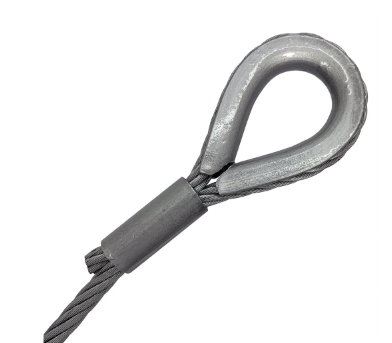 Horganyzott acél drótkötél gyűszűk Galvanised Steel Wire Rope Thimbles