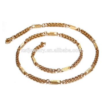 Latest Stainless Steel Gold Neck Chain Designs Jesus Necklace Jewelry