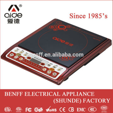 Somkleless 2000W eletric stove plate black crystal induction cooker