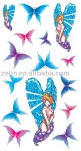 colourful butterfly temporary body tattoo stencil
