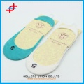 New Bamboo Embroidery Girl No Show Socks