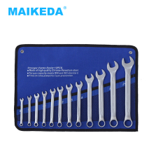 Popular 12pcs Combination Spanner Set 6-24mm German Type Satin Finish Wrenches