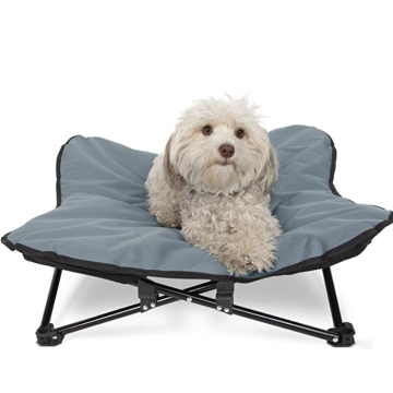 Dogs Cat Bed with Folding Metal Frame