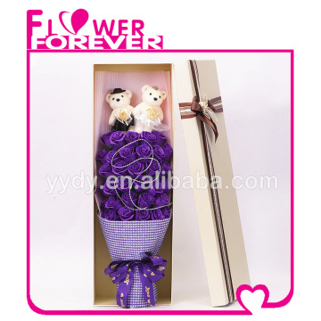 Pruple Soap Rose Bouqeut Wedding Soap Gift