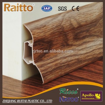 Decorative Extrosion Profile Molding Waterproof PVC Skirting Board