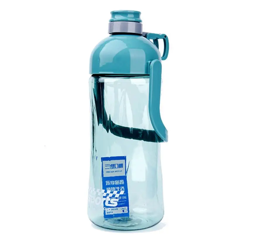 1420ml Plastic Sports Cup PC Cup Large Capacity Three Wins Outdoor Sports Kettle Handle Fitness Plastic Cup Handy