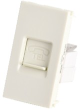 Wall one gang tel socket function part