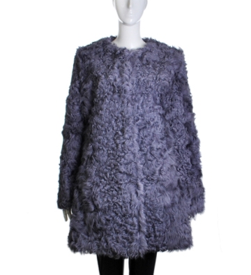 YRFUR Lamb Fur Coat YR146 High Quality Real Curly Kalgan Lamb Fur Coat