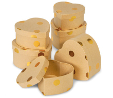 wholesale custom kraft cardboard heart shaped box