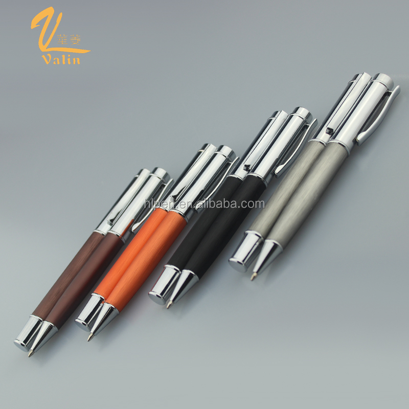 Embossed Logo Classic Bronze Metal Pen Roller Pen For Business Gifts Promotional Fountain Pen With Logo