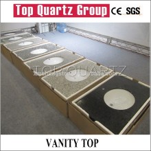 Hot sales Custom quartz stone vanity top,Wholesale quartz stone vanity top with sink