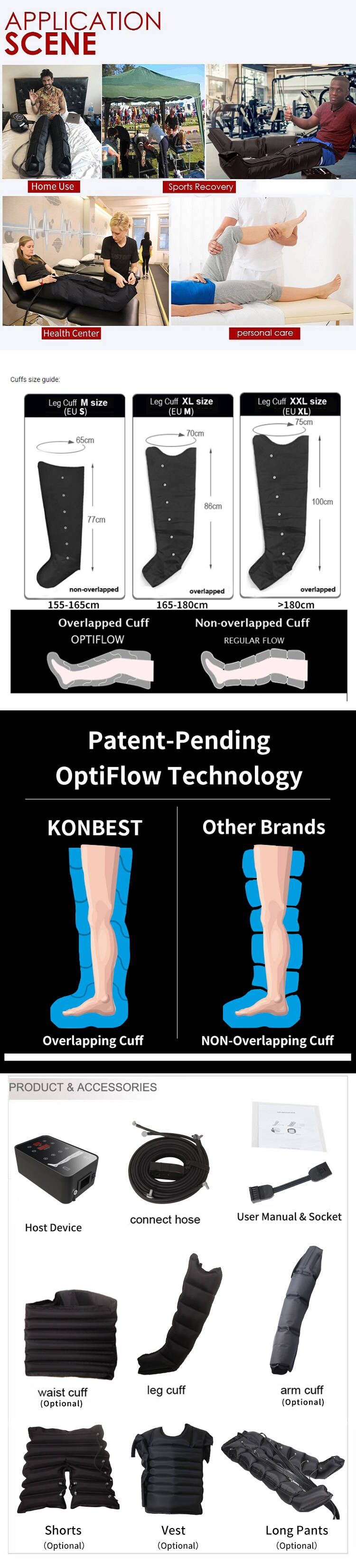 high quality normatec air compression reboots pressotherapy foot leg massager