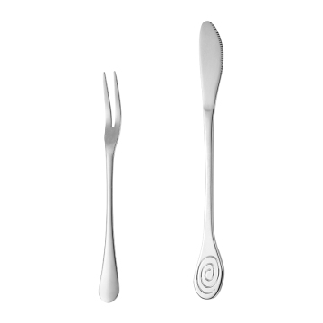 Western Stainless Titanium Knife And Fork Set