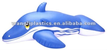 PVC Inflatable Rider Dolphin Shape