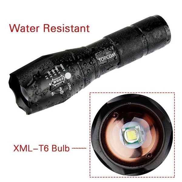 2km Distance Flashlight Zoomable 10W XML T6 LED G700 Torch Flashlight With 5 Light Modes
