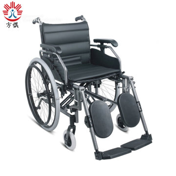 Wheelchair with desk-length Arms and Elevating Leg Rests