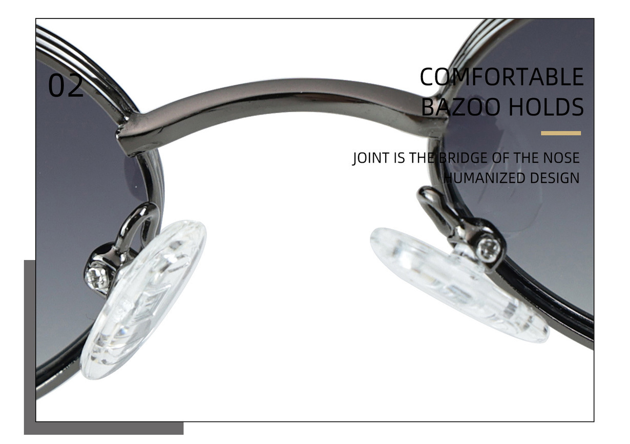 Wholesale TAC Lenses Oval TR90 Metal Sunglasses ME2183-Nose Pads Wholesale TAC Lenses Oval TR90 Metal Sunglasses ME2183-Nose Pads
