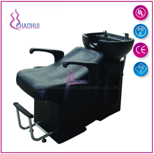Leather salon shampoo chair with sink