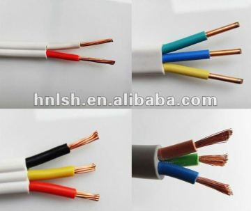 3 cores copper conductor flat electrical cables