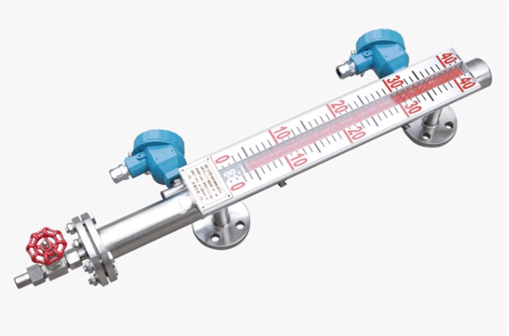 Magnetic flap level gauge