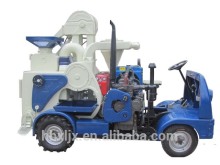 Single pass mobile small rice mill for rural areas