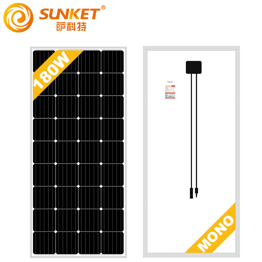 Sunket Mono Solarpanels 190W 150W 18V 36のセル