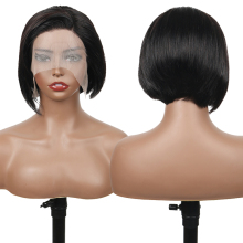 Perruque Pixie Cut Wig Human Hair Curly Bob Short Pixie Cut Lace Wig Bleached Knots Lace Frontal 13x4 Pixie Wig With Baby Hair