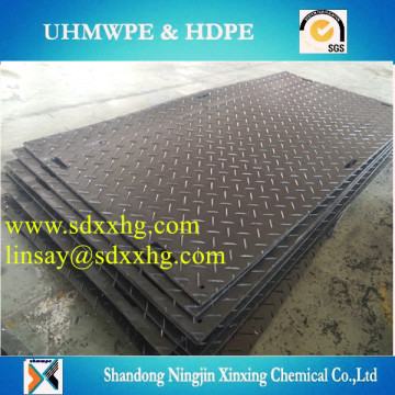 HDPE road mat track way mats/Temporary road mats/Antislip textured black ground protection mats