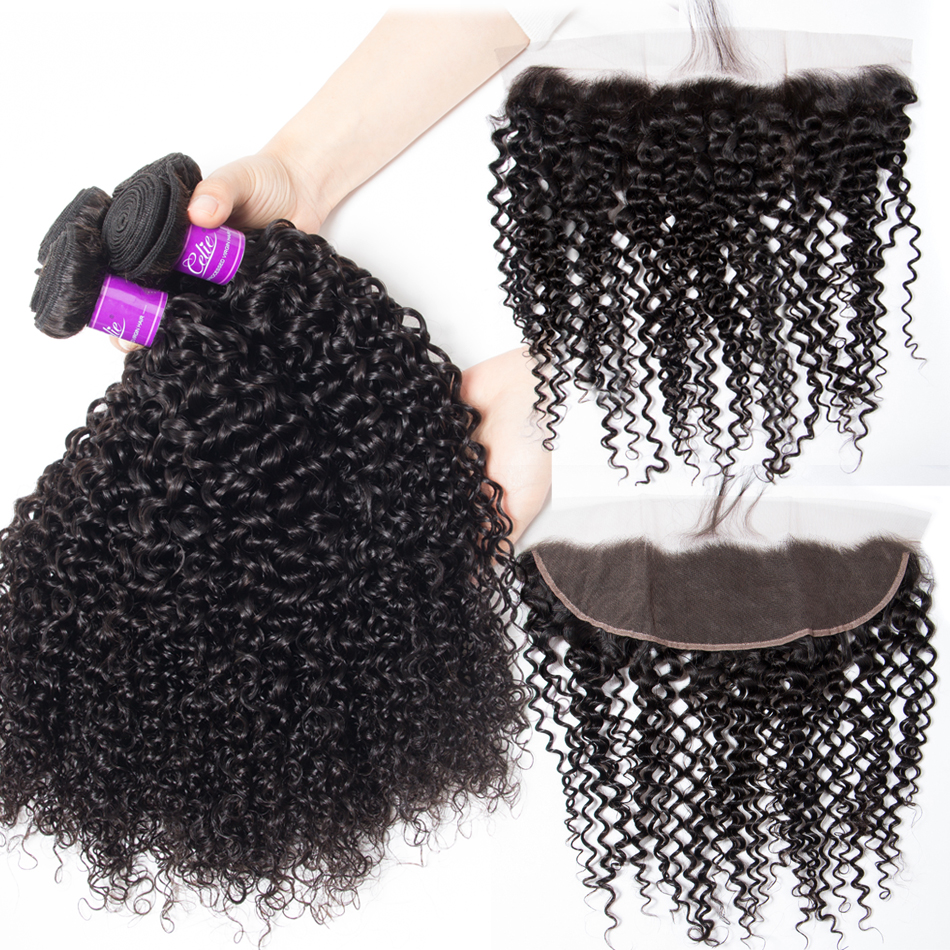 Nice Raw Virgin Hair Frontal Kinky Curly Wave Cheap Lace Frontal Human Hair 13x6 Transparent Lace Frontal
