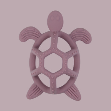 Turtle baby teether ring lugnande tandläke leksak