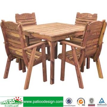 Wooden Casual Dining Table and Chairs