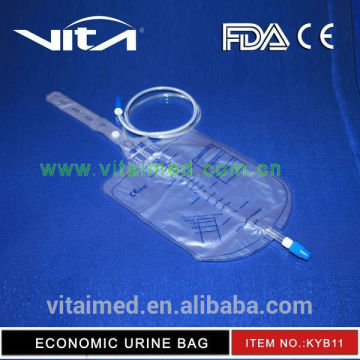 Wholesale 2000ml medical urine bag collector with soft tube low price