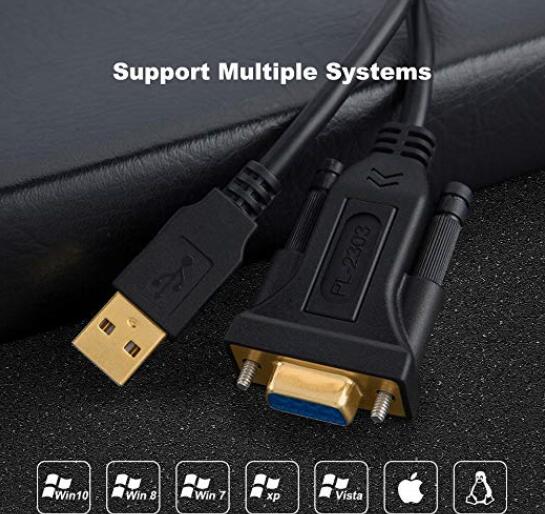 Good Compatible RS232  PL2303  Adapter Serial  Chipset  DB9  to USB driver  Cable  for Cashier Register,Modem,
