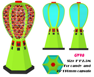 Large gumball vending machine manufacturer