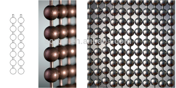 metal ball chain beaded chain curtain for partition