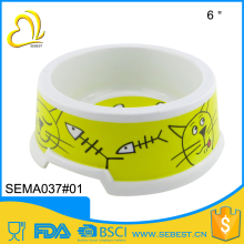 2016 New design plastic melamine cat bowl pet product