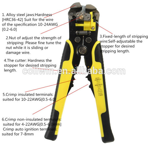 2015 New Professional Automatic Wire Striper Cutter Stripper Crimper Pliers Terminal Tool AR-79