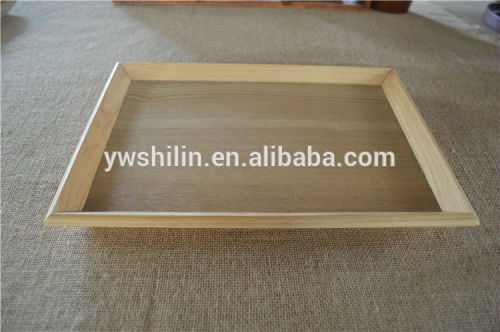 Natural wood handmade square wooden tray / japanese wooden tray / wooden pizza tray