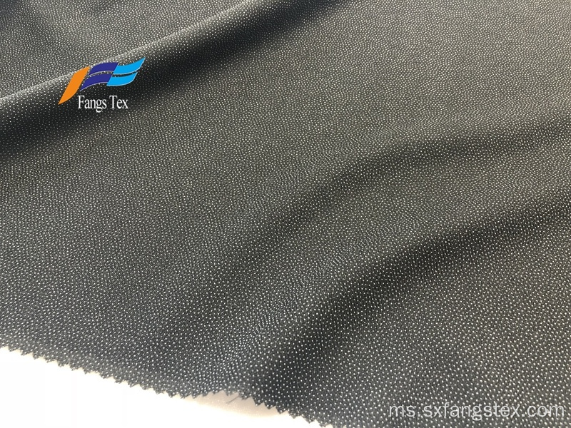 Jacquard Dots Polyester Linings Fabric Abaya Black Adhesive