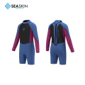 Zeegeacht meisjes super stretch ls neopreen springsuit