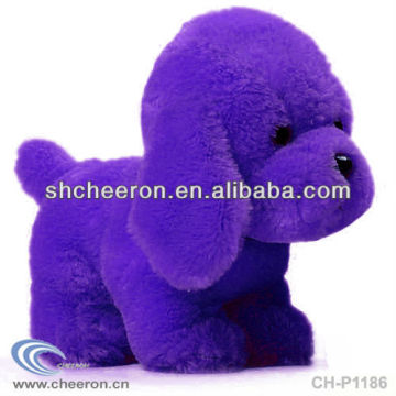 Stuffed Plush Dog Purple